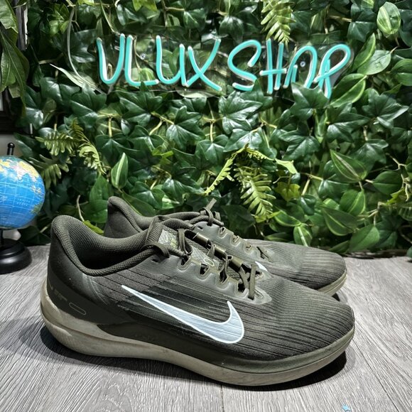 Men Nike Air Winflo 9 Running Shoes Sequoia/Glacier Blue DD6203-300 Size 13 main image 10